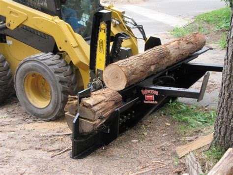 skid steer mounted wood splitter|excavator mounted wood splitter.